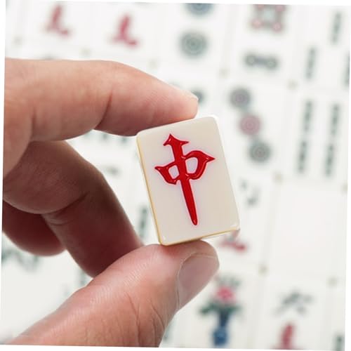 Jeu de Mahjong portable mini ensemble complet de voyage pour activités en extérieur et maison