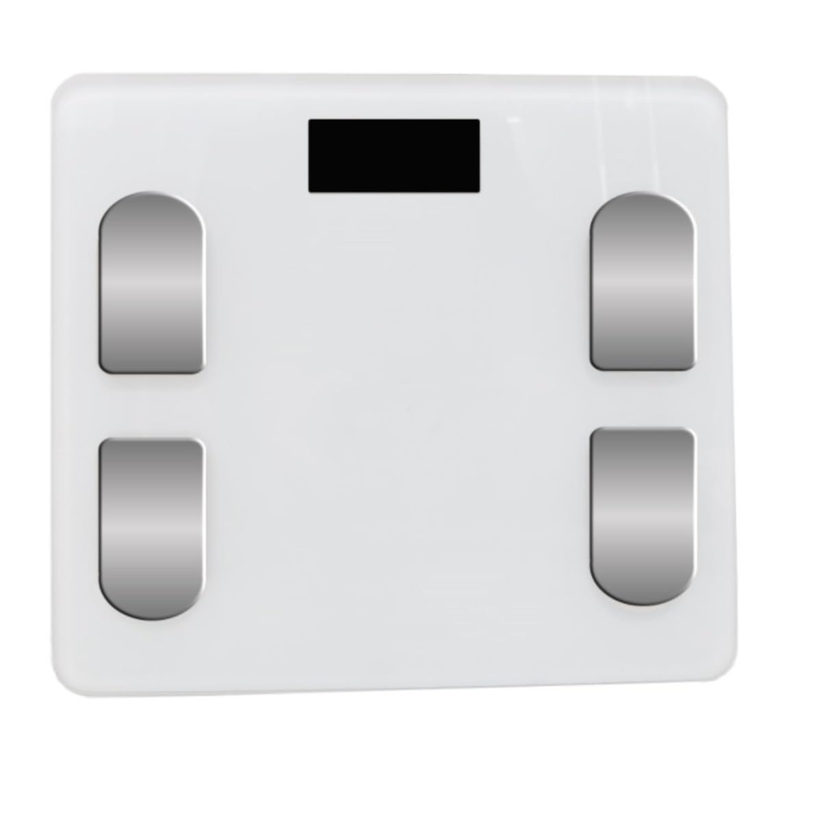 GFJHdfhE Scales for Body Weight, Glass Platform Bathroom Scale Electronic Weight Healthy Fat Multi-function High Precision Sensors(White)
