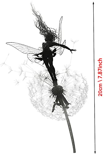 Fairies and Dandelions Dance Together, Fairy Dandelion Sculpture, Forest, Garden, Park Sculpture Magic Collectible (Flying to Wind)