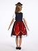 WonderBabe Girls Pirate Halloween Costume Buccaneer Dress kids Fncy Party Tulle Skirt Halloween Cosplay Party size 7-8