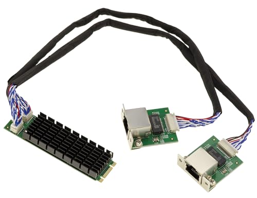Réseau LAN 2.5G stable pour le télétravail avec carte M.2 PCIe double RJ45