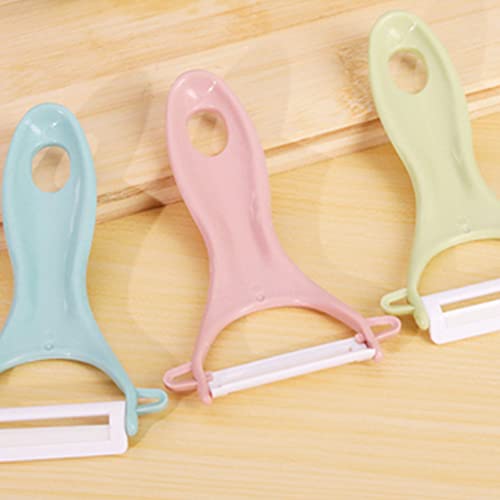 Peeler For Home Kitchen Vegetable Peeler Ceramic Y Peeler, Rust Prevention Home Kitchen Tools- Light Pink + Light Blue + Light Green #TOP7