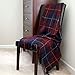 Lavish Home Throw Blanket – 50x60 Soft Cashmere-Like Acrylic, Machine-Washable and Lightweight Decorative Throw Blanket for Bed, Sofa, or Chair - (Blue & Red Plaid)