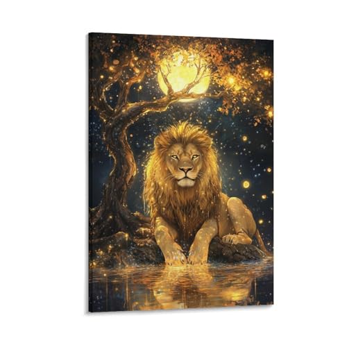 Lion Murale Décoration pour Habiller un Mur Vide et Moderniser votre Pièce