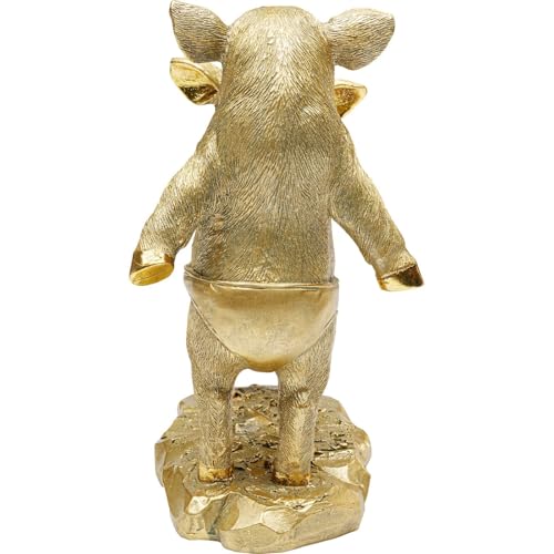 KARE カレ 正規品 ピッグ パーティー 20cm デコフィギア 高さ19.5cm 重さ0.5kg ゴールド 豚 オブジェ 56871 [3]