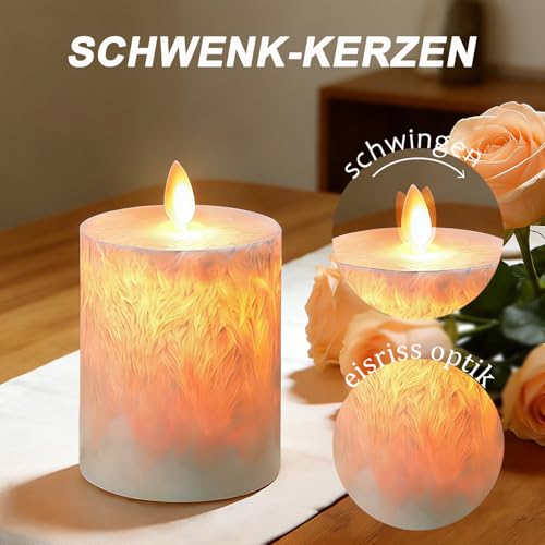 Bougie en verre RVB avec télécommande pour ambiance lumineuse