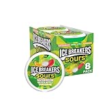 ICE BREAKERS Sours Green Apple, Tangerine and Watermelon Flavored Sugar Free Breath Mints, 1.5 oz Ti