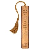 Ralph Waldo Emerson Quote, Engraved Wooden Bookmark - Also Available with Personalization - Made in