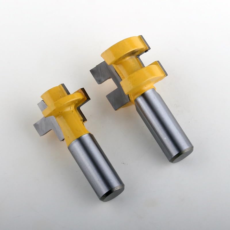 2 szt. 1/2 "Shank Mini zestaw końcówek do frezowania na pióro i wpust, nóż liniowy frez do obróbki drewna czop do narzędzi do obróbki drewna