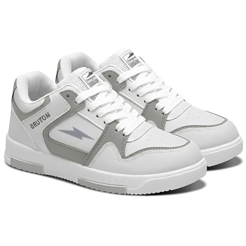 Image of BRUTON Men's Casual Sneakers | Lightweight Lace-Up Fashion Shoes | Comfortable Cushioned Walking Shoes, College & Travel