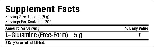 Allmax Nutrition L - Glutamine Powder, Muscle Recovery Formula, Gluten Free, Vegan, 1000 Grams #TOP4