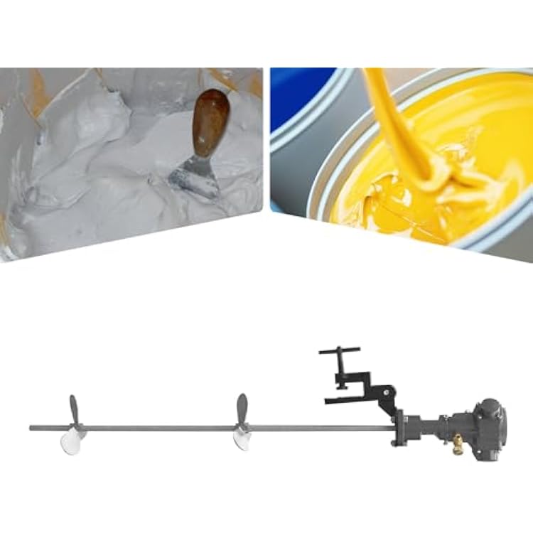 1/2 HP Pneumatic Stainless Steel Mix Tool, 50 Gallon/190L 2000 rpm Mixer Rung Dope Tank, 304 Stainless Blade Barrel Type