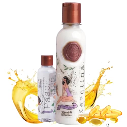 Ritual Botánico Keratina Orgánica 250 ML | Aporta Brillo, Sedosidad y Nutrición | Botox Capilar sin Formol | Hair Straightener con 12 Aceites Naturales