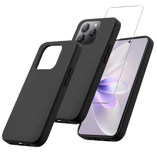 Materiale: custodia flessibile, morbida e leggera realizzata in silicone TPU nero di alta qualità. Realizzato in vetro duro premium di alta qualità con uno spessore di 0,33 mm con bordi arrotondati. Durezza estremamente elevata, protegge lo schermo del telefono da urti e danni accidentali