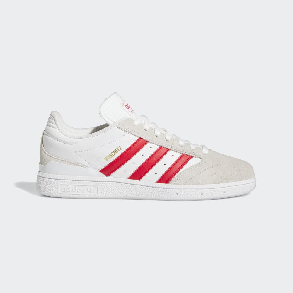 Adidas Busenitz Shoes - White/Better Scarlet/Gold Metallic - 10.5