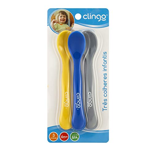Colher Colors Multicor - Kit 3 Unid, Clingo, Multicor