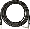 Fender Professional Series - Instrument Cables - 15' (BQ 6) 4.5 Metre,Black (Angled) #1