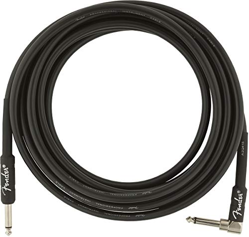 Fender Professional Câble Instrument Jack 6.35mm Droit/Coudé 15ft Noir – vue 2