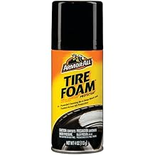 Armor All Car Tire Foam Spray, Tire Cleaner Foam for Restoring Color and Tire Protection, 4 Oz Packaging May Vary
