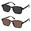 2 Pack Black Frame + Tortoise Frame Brown Lens