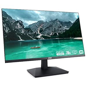 GTEK 24 Inch 75Hz Computer Monitor Frameless, FHD 1080p LED Display, Office Professional Business LCD Screen, HDMI VGA, Refresh Rate, VESA Mountable – F2407V-D03