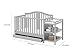 Graco Solano 4-in-1 Convertible Crib and Changer with Drawer (Pebble Gray) – Crib and Changing -Table Combo with Drawer, Includes Changing Pad, Converts to Toddler Bed, Daybed and Full-Size Bed