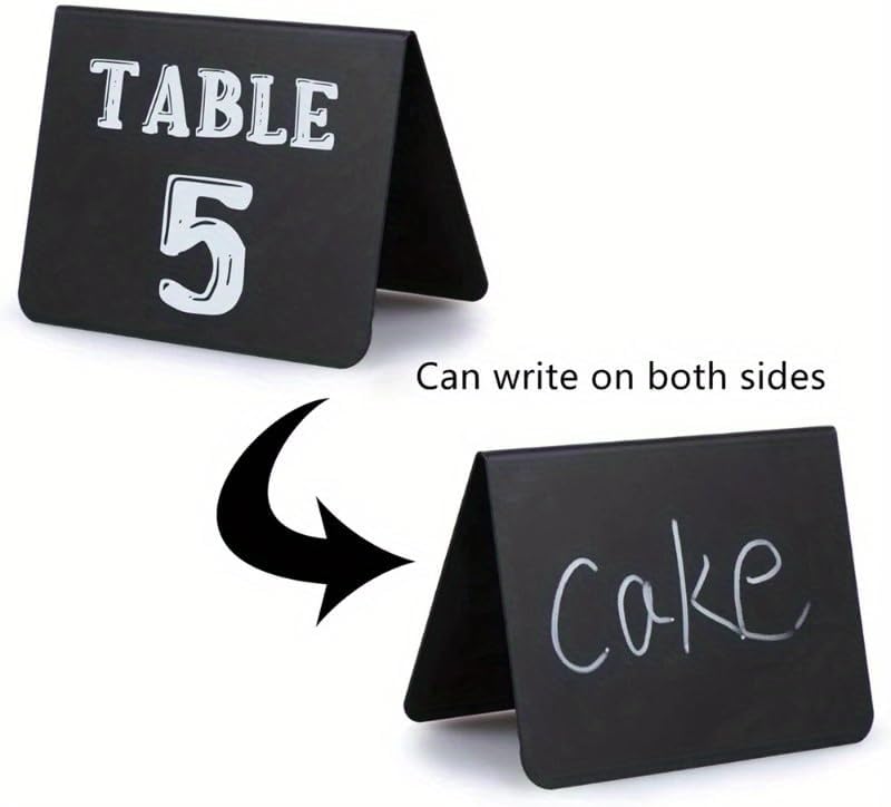 12Pcs Mini Chalkboards Rectangular Blackboard Double Sided Chalkboards Wedding Birthday Party Home Decor Sign Message Board