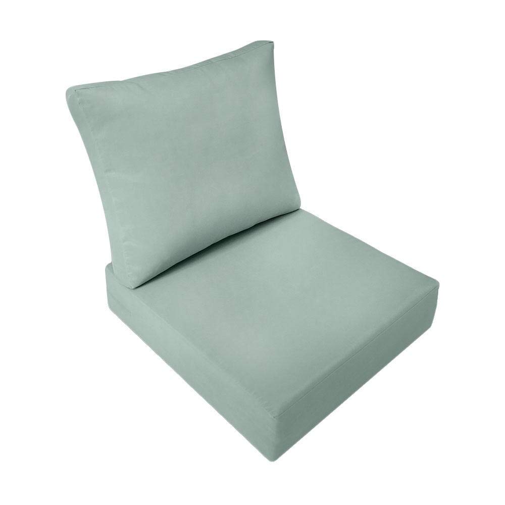 Prolinemax |COVER ONLY| Outdoor Knife Edge Small Deep Seat Backrest Pillow Slipcover AD002