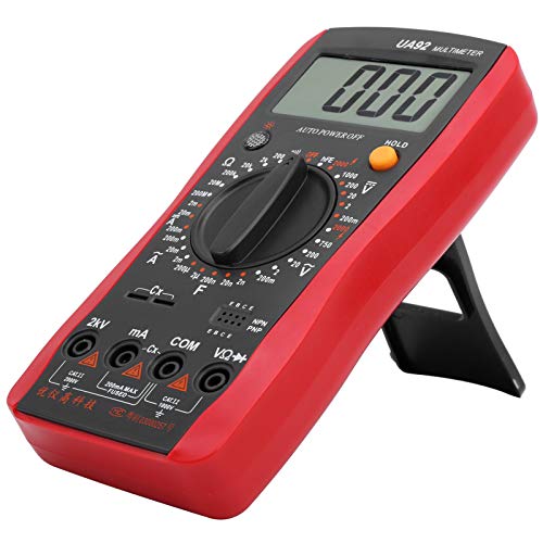 Image of BAFOVY Digital Multimeter Portable Plastic Multimeter Tester 2000V AC DC Voltage 200mA Current 200MΩ Resistance with Backlight Data Hold for Home Repair Circuit Testing