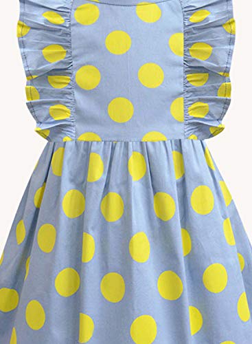 Image of A.T.U.N. (ALL THINGS UBER NICE) Girls Cotton Skater Knee Length Casual Dress | Sleeveless Printed Dress