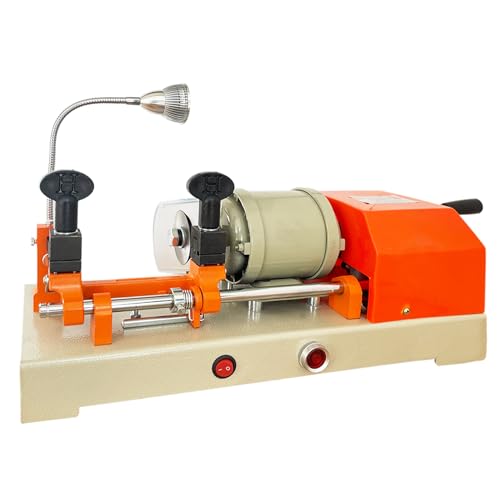 Hardware cutting machine 110V Hardware Cutter Machine for Cut Metal Parts Commercial Cutting Machine for hardware stores hotels (orange).