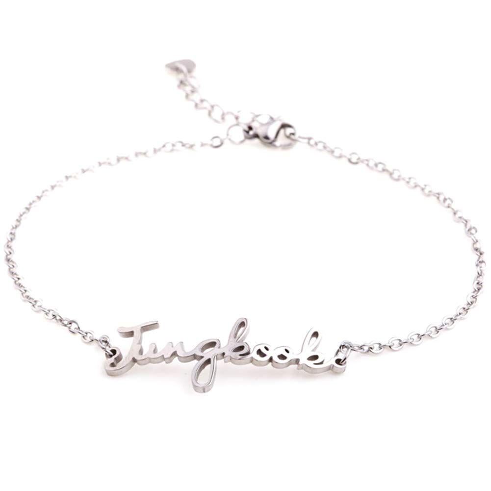 Teblacker BTS Bracelet | Unisex Kpop Bangtan Boys Jungkook, Jimin, V, Suga, Jin, J-Hope, Rap Monster Name Wristband Wristlet | Collection and Best Gift for The Army( Jungkook) (B07HF3RWHP) Amazon Price History, Amazon Price Tracker