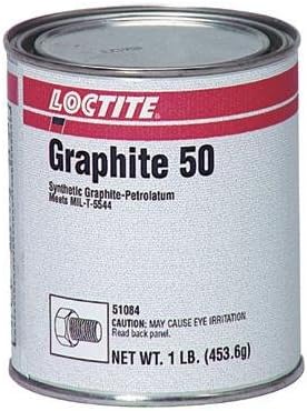 Loctite 51084 Grafito 50 Sintético y Petrolatum Anticonvulsión, lata de 1 libra, Negro
