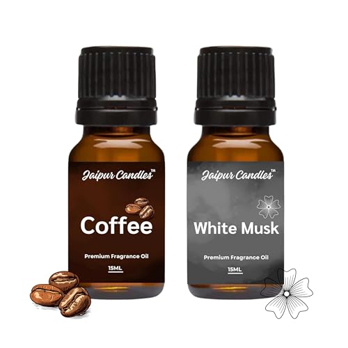 Image of Fragrance Oil | 15 ml | Aroma Oil for Home Fragrance | Best for Aromatherapy | Use in Diffusers, Candles, Air Fresheners (30ML, Coffee, White Musk)