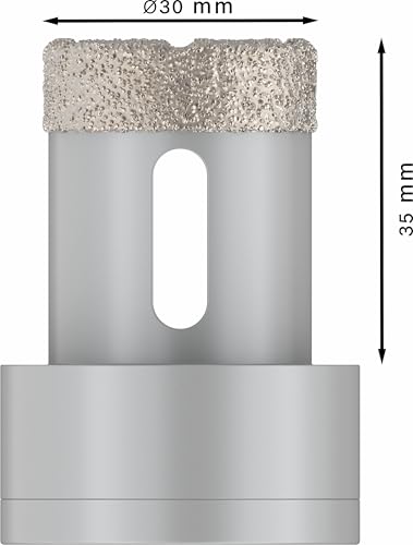 Bosch 1x Couronne de forage PRO Ceramic dry , X-Lock (pour Carrelage, Carreaux de Hard Ceramic, Ø 30 mm, Professional Accessoire Petite meuleuse angulaire)