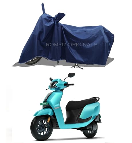 Image of Two Wheeler - Scooty Cover for Ampere Nexus Electric Scooter Scooty Cover with Water-Resistant and Dust Proof Premium 190T Fabric Entire Navy