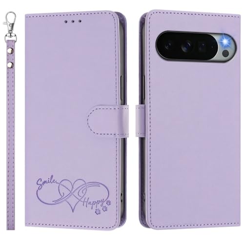 Housse Google Pixel 5A violet anti rayure avec rabat magnétique