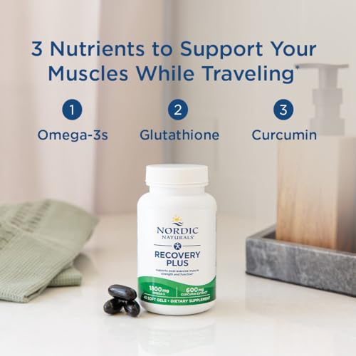 Nordic Naturals Recovery Plus, Unflavored - 45 Soft Gels - 1800 mg Omega-3 Fish Oil - 600 mg Longvida Optimized Curcumin - Cellular Health & Recovery - Post-Exercise Muscle Support - 15 Servings - Image 4