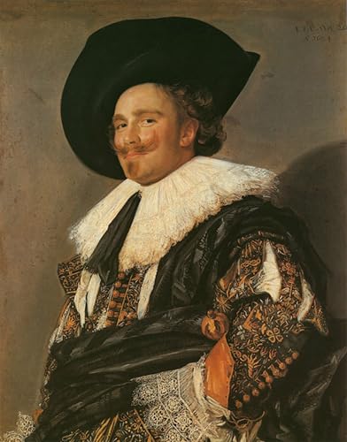 Toile le cavalier qui rit Frans Hals impression 60x90cm pour décoration salon