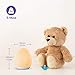 VAVA Home VA-CL009 Night Light for Kids with Color Changing Mode & Dimming Function, Rechargeable Baby Night Light with Touch Control & 1 Hour Timer, up to 100H, White