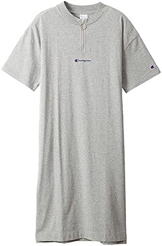 Amazon Co Jp チャンピオン ハーフジップワンピース Cw R305 レディース 服 ファッション小物