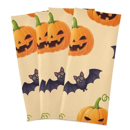 Chiffon de séchage pour vaisselle chats noirs, linge de cuisine pour décoration Halloween