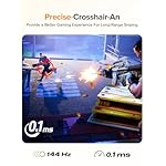 Portable Monitor 24” 144Hz 1080P, 145% sRGB QLED Gaming Monitor, 0.1MS FreeSync, 450Nits Laptop Monitor, USB-C & HDMI, VESA & Stand, Large Second Screen for Laptop, Computer, Mini PC, Game Consoles - Image 5