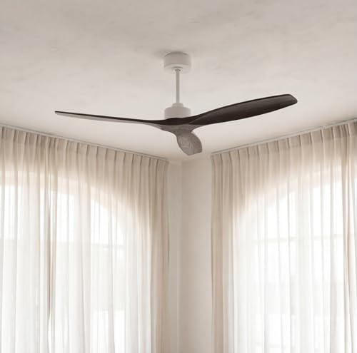 FORLIGHT - Ventilador Stem Evo ø1320mm Acero Blanco palas Negras
