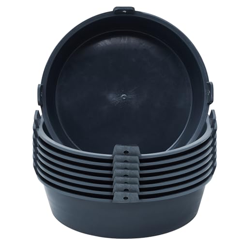 Sadnyy 8 Pcs Feed Pan 1.5 Gallon Livestock Tubs