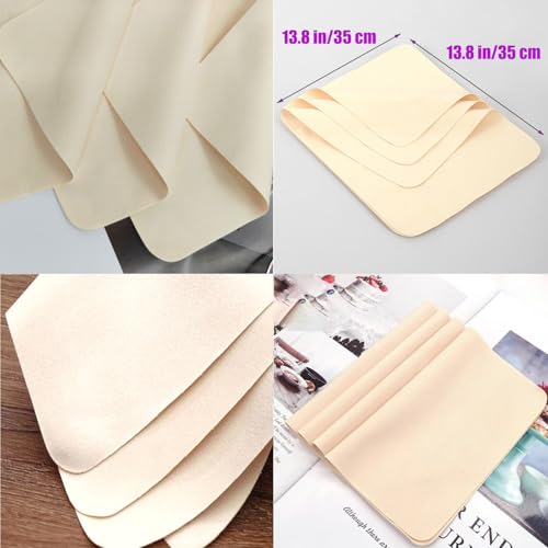 Q QINGGE String Instrument Polishing Cloth Cleaning Cloth and high-Grade polishing Cloth. Multifunctional Cleaning Cloth, for Musical Instruments. 13.78\" x 13.78\"