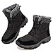 Imagen de Dhinash Botas de Nieve Hombre Botines de Invierno Botas de Senderismo Impermeables Forradas con Pelo Calientes Exterior Botas de Trekking Negro Talla 42