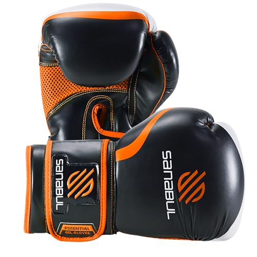 Sanabul Essential Gel Boxing Gloves for Men & Women, Kickboxing MMA, Muay Thai Gloves and Heavy Bag...