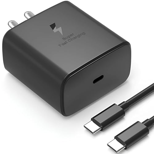 Image of 45W GaN Type- C Super Fast Charger Compatible with Samsung Galaxy S26 /S25 /S24 /S23 /S22 /S21 /S20(Ultra /Plus /Fe),A56 /A55 /A35 /M56 /M35 /M16 (S,M,F,Z,A)...All Series & Other Devices