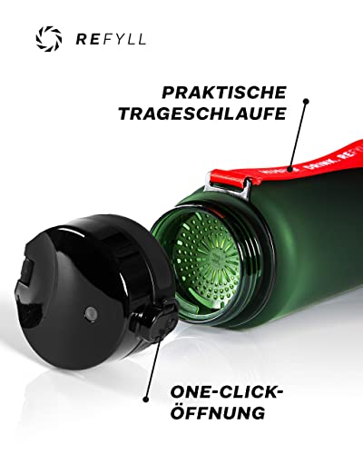 Trinkflasche 1 Liter Refyll X Go Sportflasche 1000ml